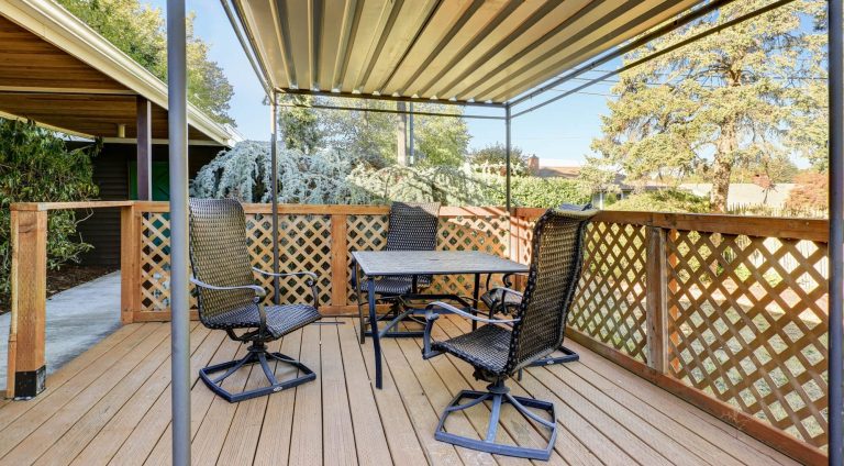 How tall should a patio cover be - Big Easy Fences
