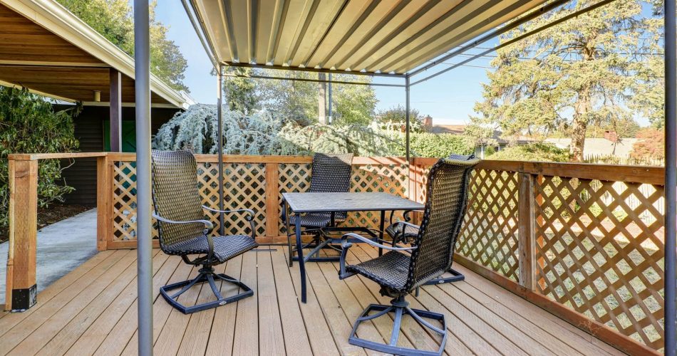 How tall should a patio cover be - Big Easy Fences