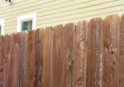 closeup image of a wood fence