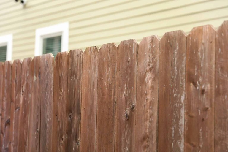 closeup image of a wood fence