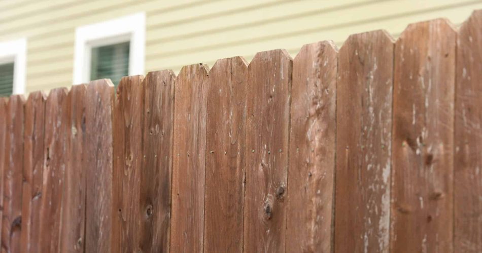 closeup image of a wood fence