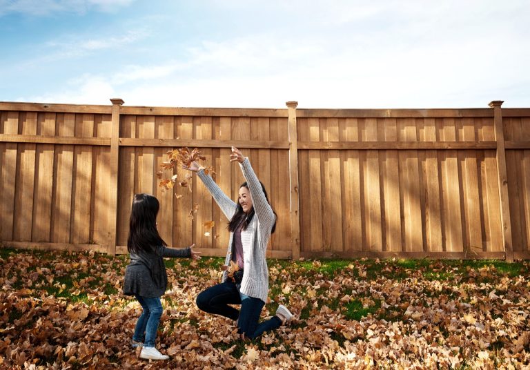 Leaf it to them to have fun.