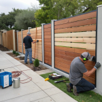 contractors-modern-wood-fence-installation-
